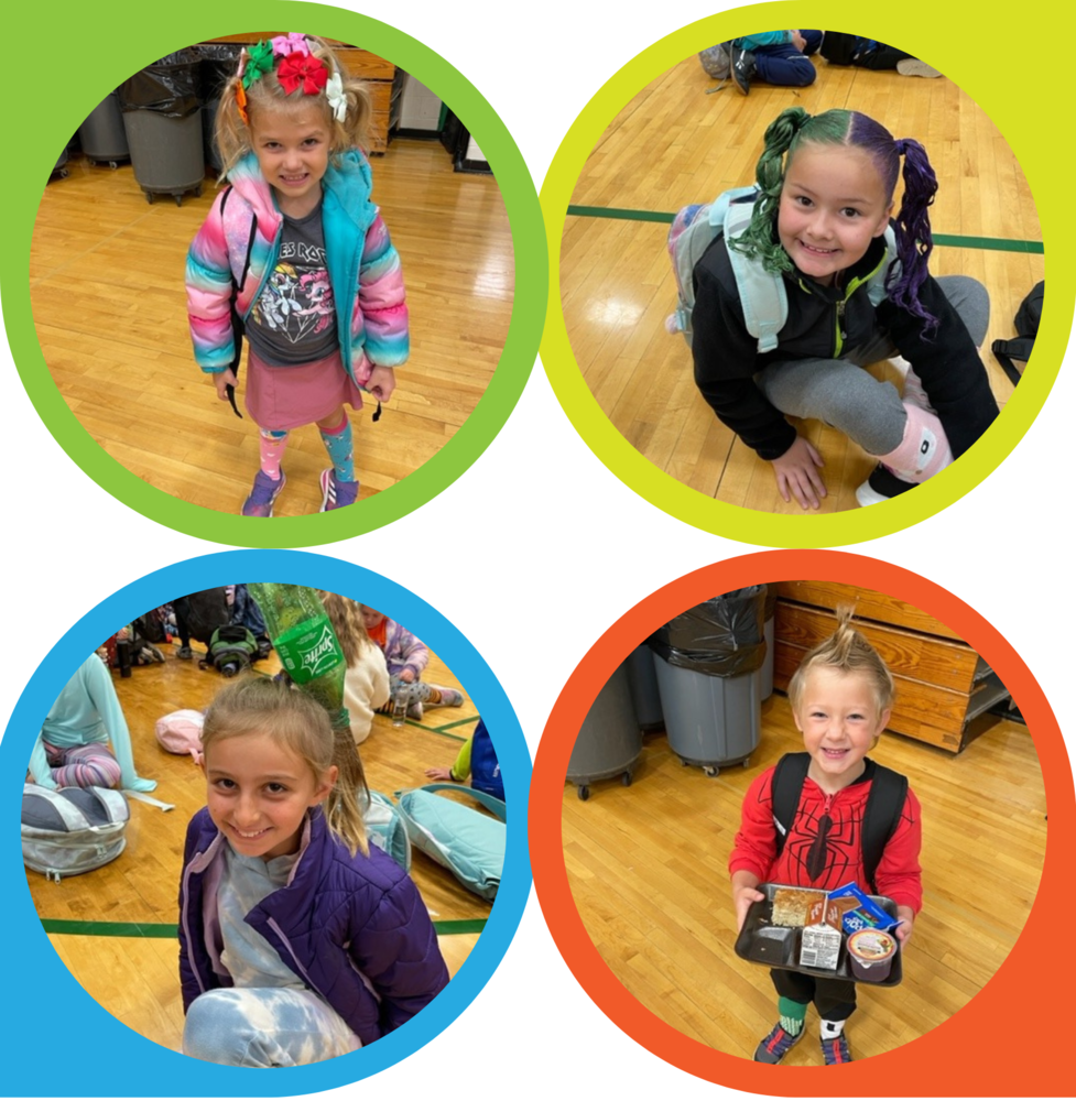 Red Ribbon Week Crazy Hair Socks Smithton CCSD 130